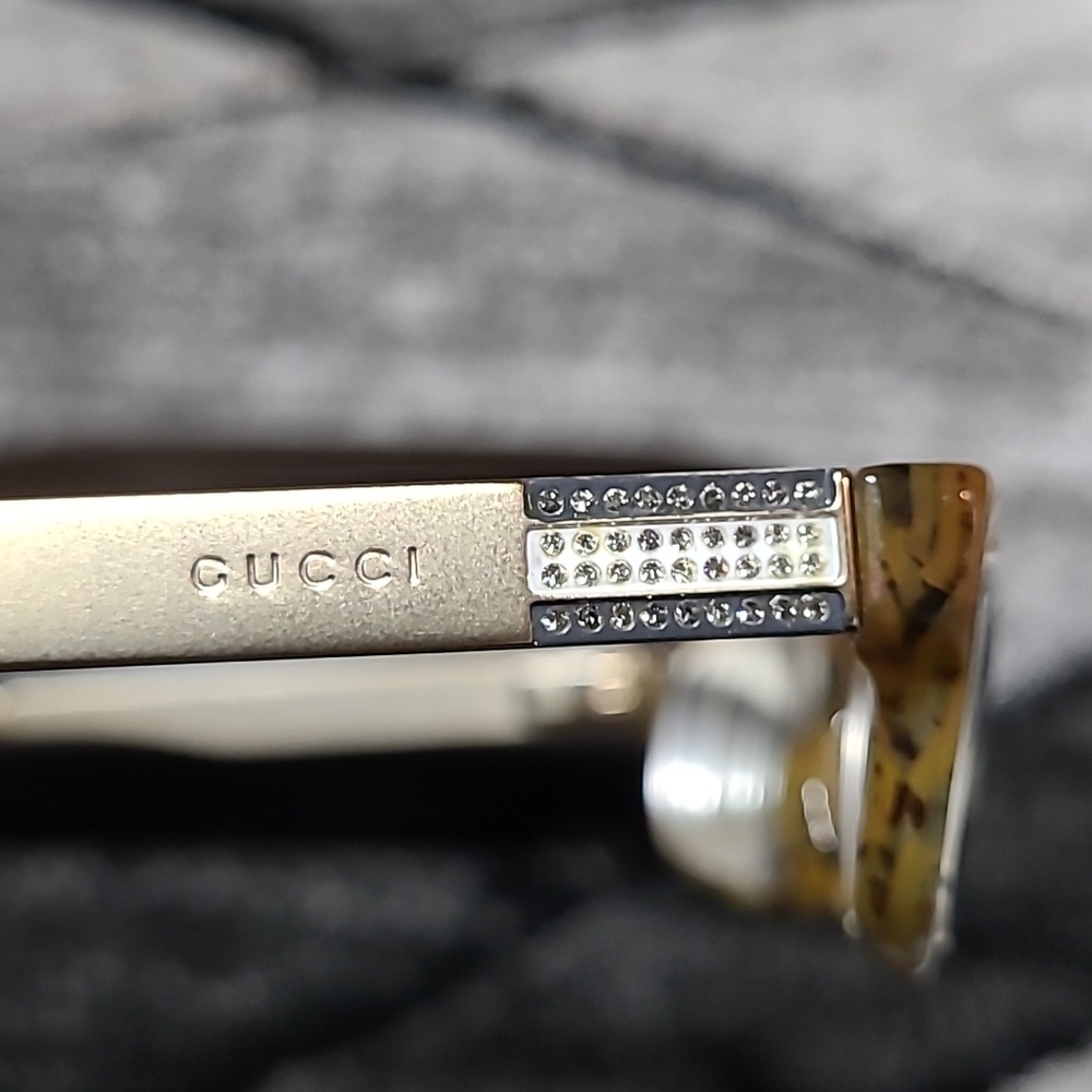 GUCCI Swarovski Eyeglasses & Case - Picture 10 of 13